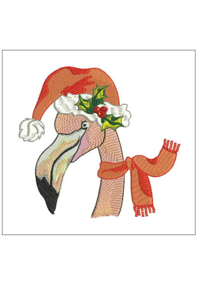 Chr069- Big Noel Flamingo